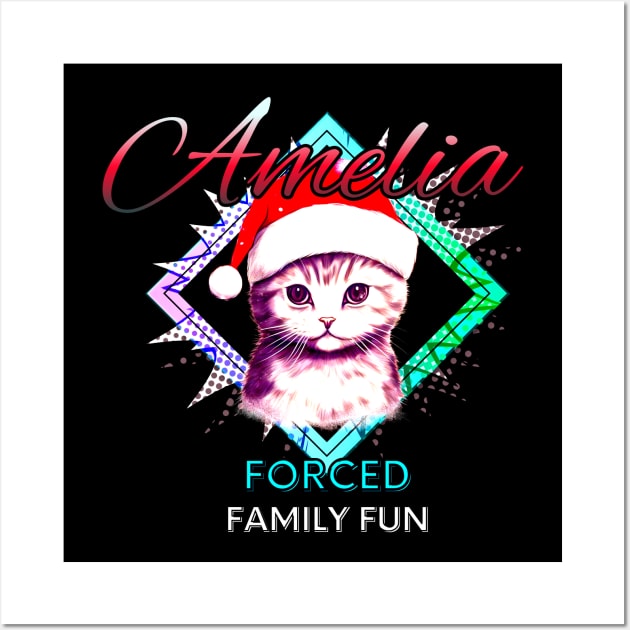 Amelia - Custom name gift - Christmas Wall Art by MaystarUniverse